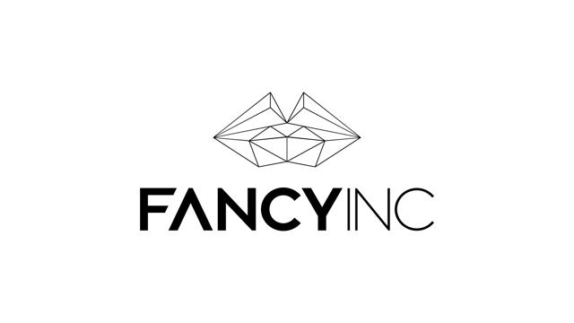 Fancy Inc logo with a geometric emblem