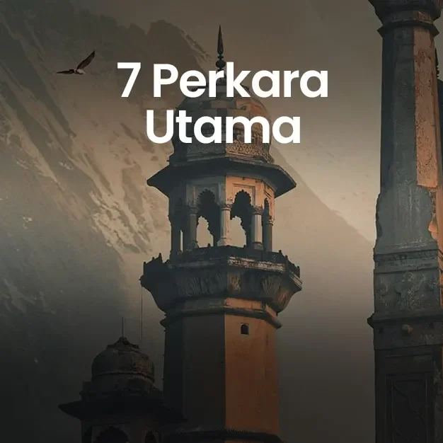7 Perkara Utama thumbnail with a minaret