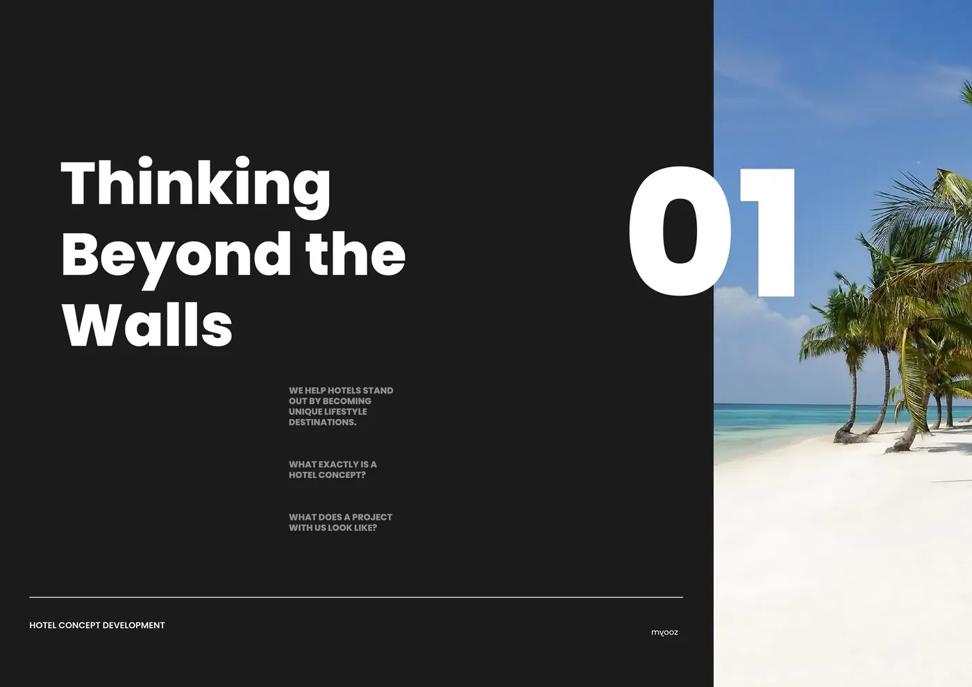 Hotel concept book spread: Thinking Beyond the Walls, 01