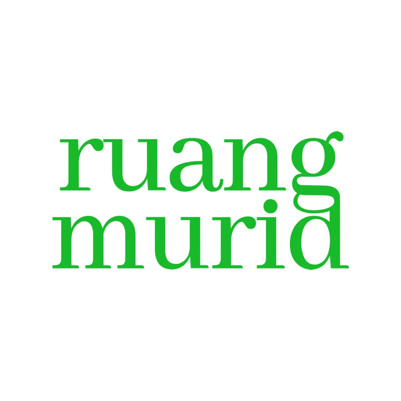Ruang Murid wordmark in green
