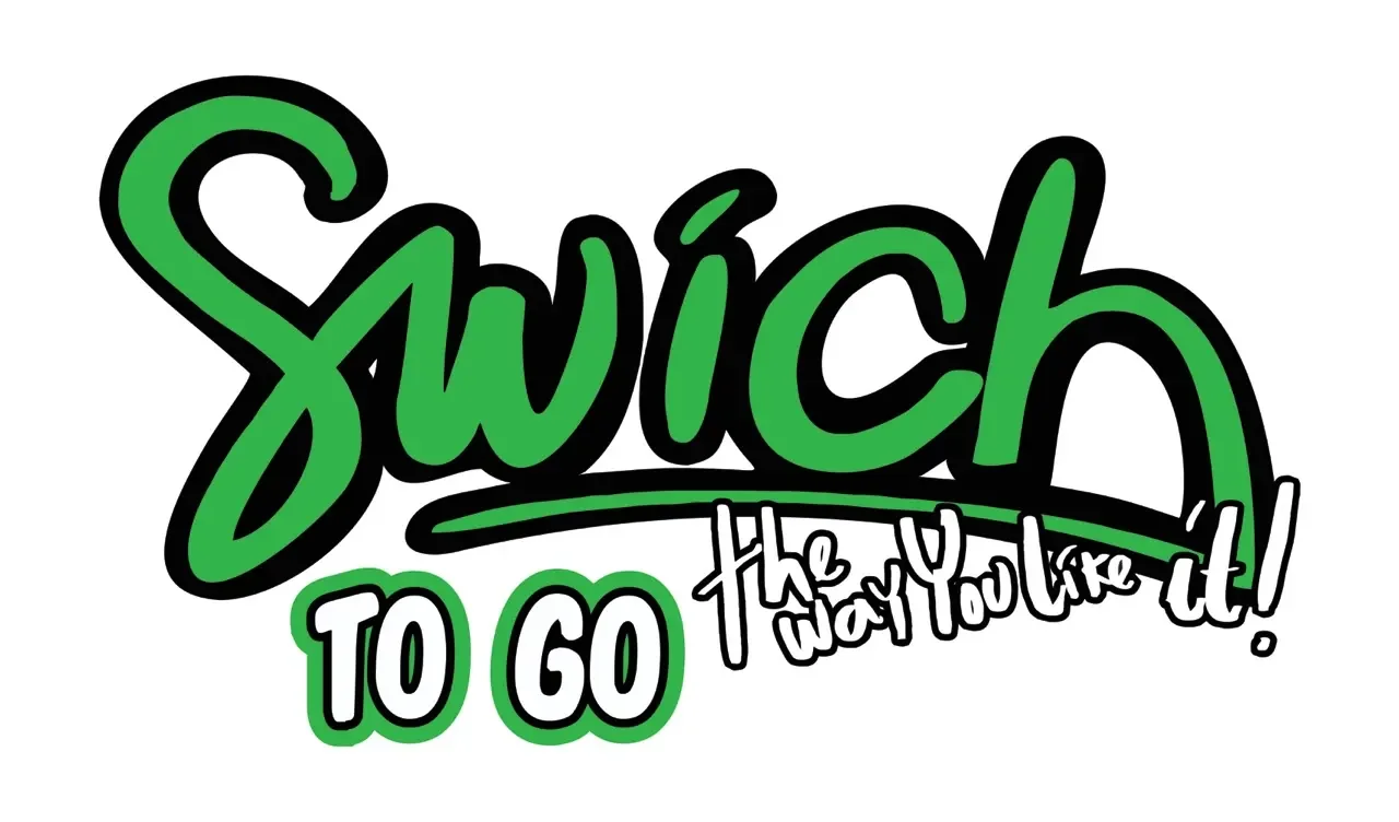 Swich hand-lettered logo with To Go