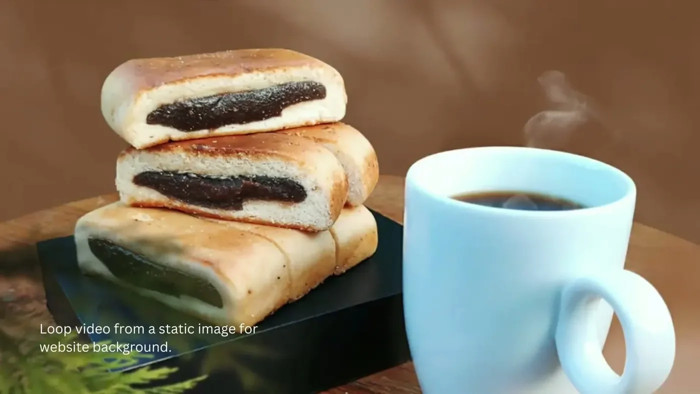 Cake and coffee product still