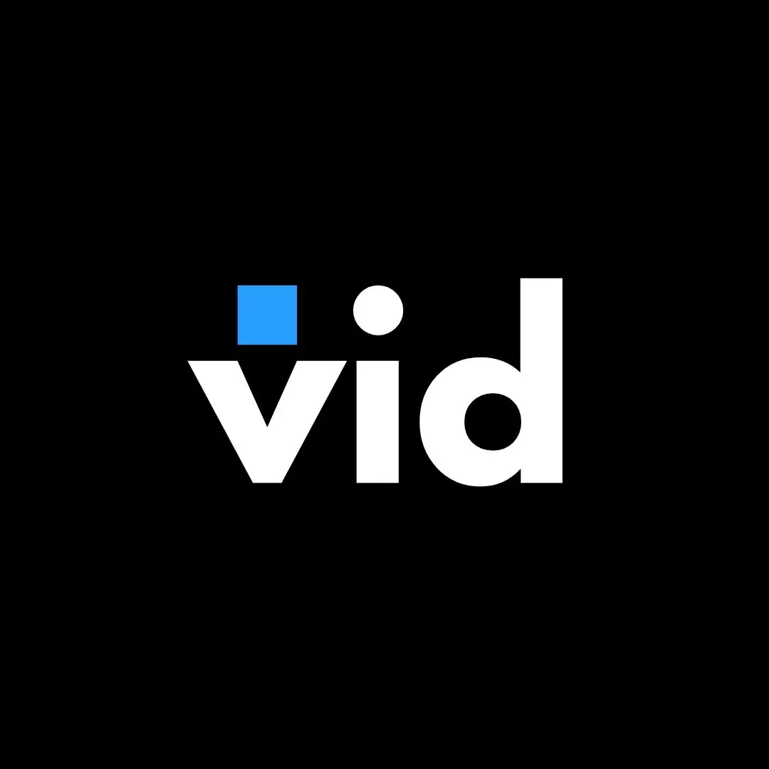 Vid Studio AI logo in white on black