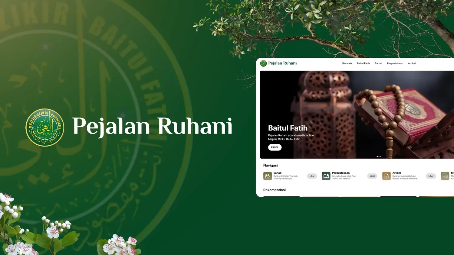 Pejalan Ruhani: website and app