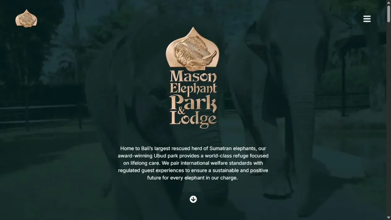 masonelephantpark.com, home page