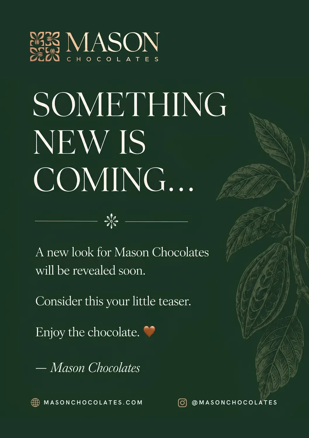 New-look teaser card