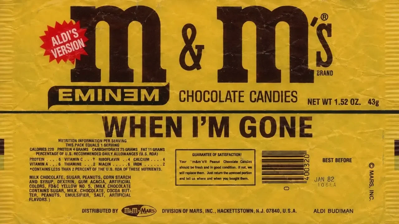 When I'm Gone, a candy-wrapper parody